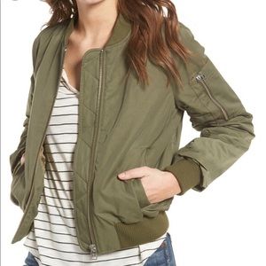 Madewell Olive Bomber Jacket NWOT